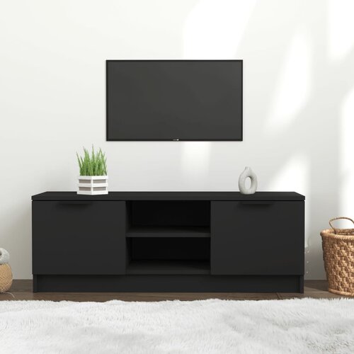 The Living Store TV omarica črna 102x35x36,5 cm inženirski les - TV Omarica, (21376363) Slike