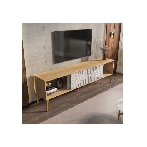 Hanah home tv polica riso sapphire oak white Slike