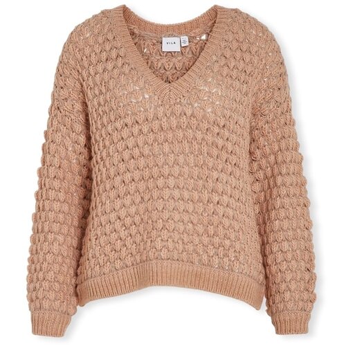 Vila Puloverji Evali Knit L/S - Natural Melange Bež Cene