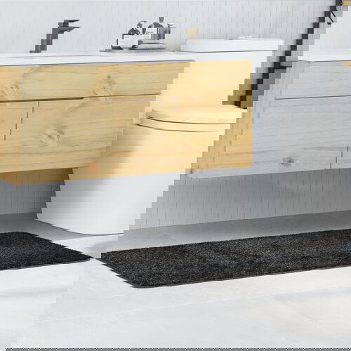vidaXL Tamno siva Mikrovlakna 70 x 120 cm Kupaonska prostirka Cijene