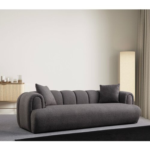 Atelier Del Sofa puffy 3 plain - anthracite anthracite 3-Seat sofa Cene