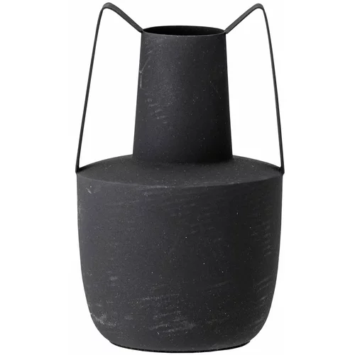 Bloomingville Črna kovinska vaza Itamar, višina 20,5 cm