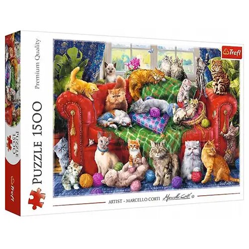 Trefl Mačići na kauču puzzle od 1500 dijelova - Cijene