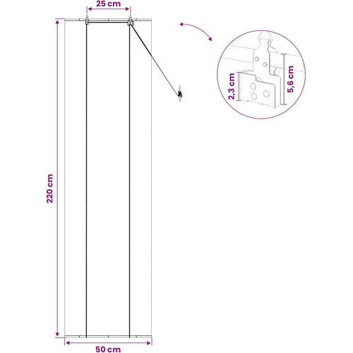 Rolo zavjesa Smeđa 50 x 220 cm Bambus Slike