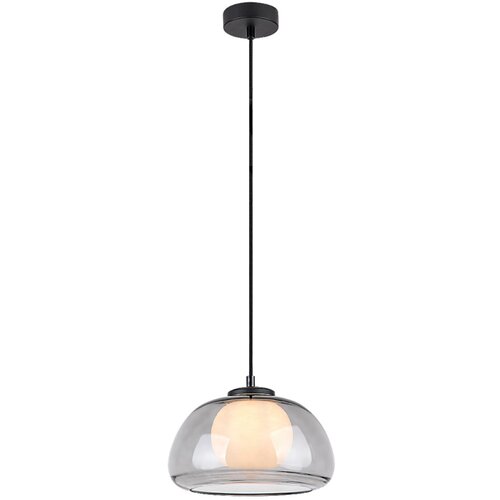 Rabalux Elowen visilica 1xG9 5W, dimljeno staklo, crna Slike