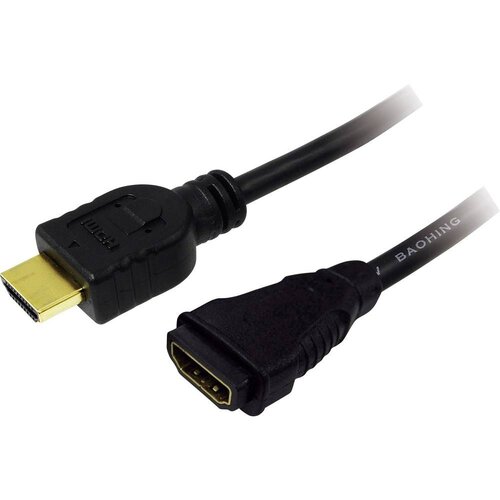 Logilink HDMI Priključni kabel [1x Muški konektor HDMI - 1x Ženski konektor HDMI] 2 m Crna Cijene