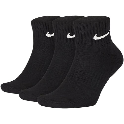 Nike &amp;Scaron;portne nogavice Everyday Cush Ankle 3-Pack Socks Črna Slike