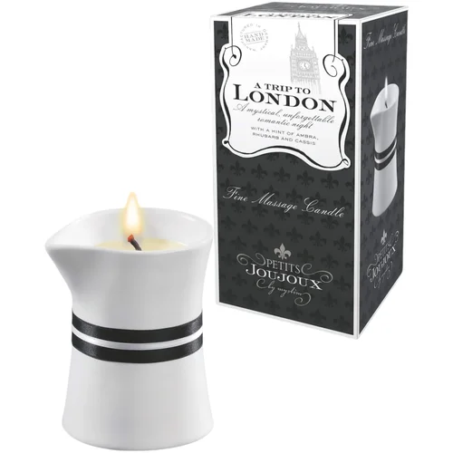 Petits JouJoux London - svijeća za masažu - rabarbara-jantar (120ml)