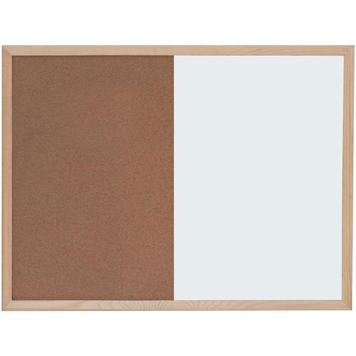 Optima Ploča bijela magnetna/pluto zidna 45x60cm, drv.okvir 22372 Cene
