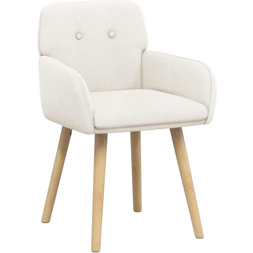 vidaXL Trpezarijske stolice 2 kom. Boucl&eacute; Krem 59 x 57 x 85 cm - Krem 2 Cijene