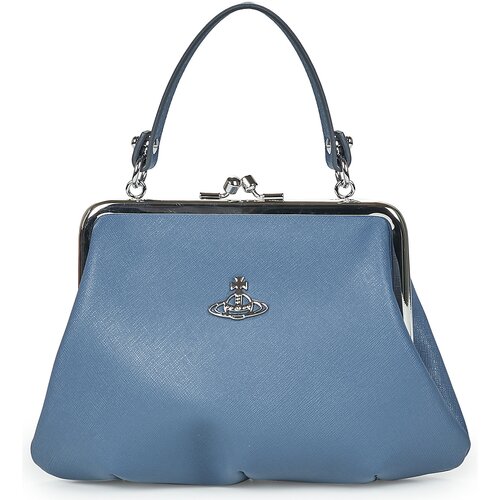Vivienne Westwood Ročne torbice GRANNY FRAME PURSE Modra Slike