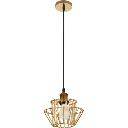 Toolight Viseća stropna svjetiljka APP942-1CP Set zlatna 36 cm Slike
