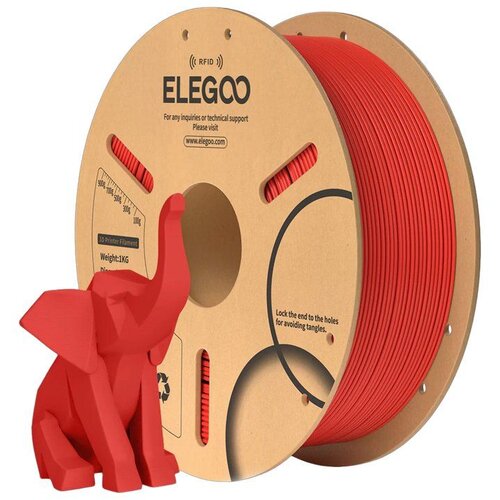 Elegoo filament pla 1.75mm 1kg paper spool rfid red Cene