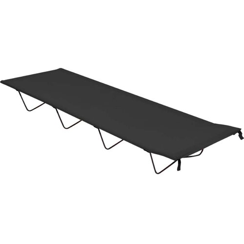  Za kampiranje 180 x 60 x 19 cm od tkanine i čelika crni Slike
