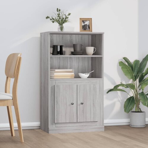  Visoka komoda siva sonome 60x35,5x103,5 cm konstruiranog drva Cene