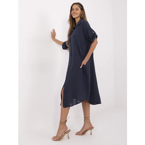 Och Bella Dress-TW-SK-BI-24135.81-navy blue Cene