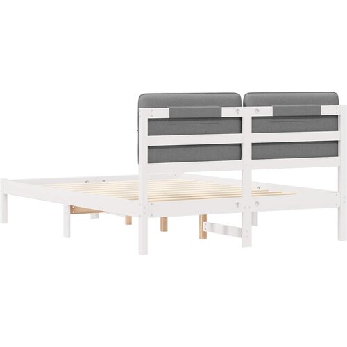  Krevetni okvir s tapiciranim uzglavljem Svijetlo siva Svjetlosiva 195.5 x 140.5 x 84.5 cm Slike