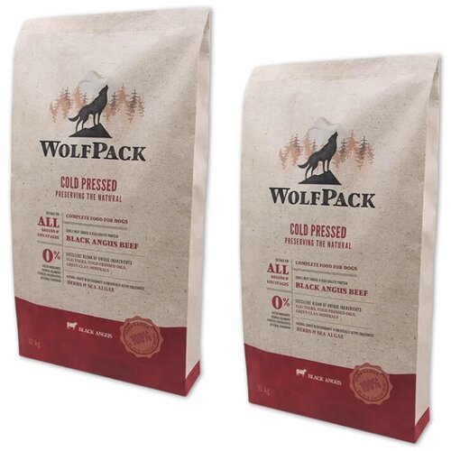 WolfPack hladno stiskana hrana - black angus govedina 2 x 12 kg Cene