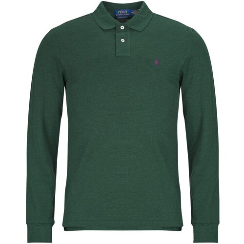 Polo Ralph Lauren POLO COUPE DROITE EN COTON BASIC MESH Zelena Slike