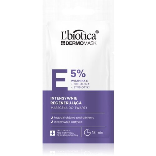 L´Biotica DermoMask E 5% intenzivna regeneracijska maska za obraz 8 ml Cene