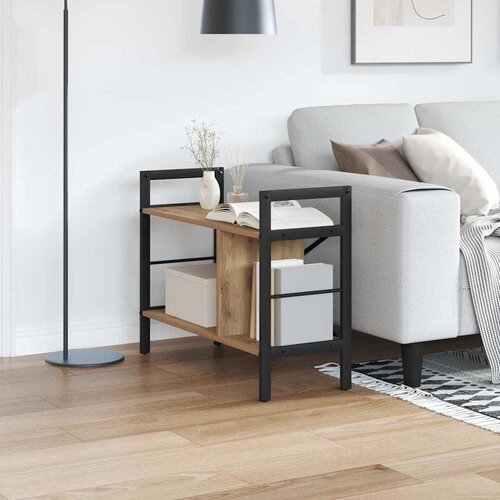 VidaXL Polica Umjetnički hrast 75 x 30 x 58,5 cm Konstruirano drvo Slike