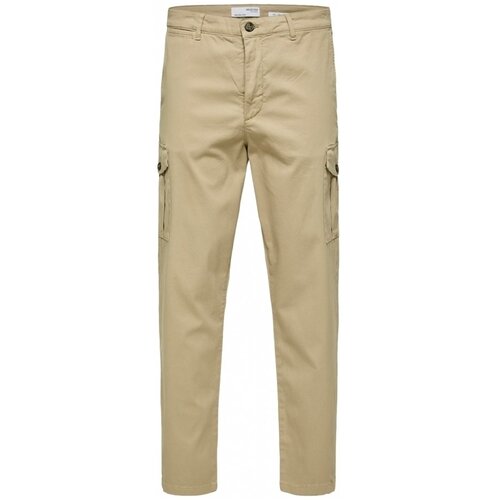 Selected Hlače Slim Tapered Wick 172 Cargo Pants - Chinchilla Bež Slike