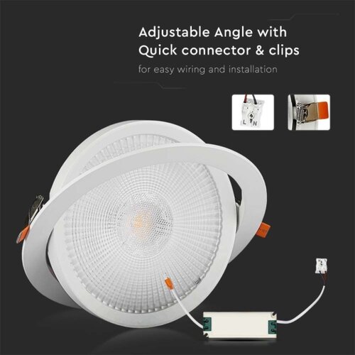  LED ugradna svetiljka za spu&amp;scaron;teni plafon SAMSUNG čip LED/30W/230V 3000K Slike