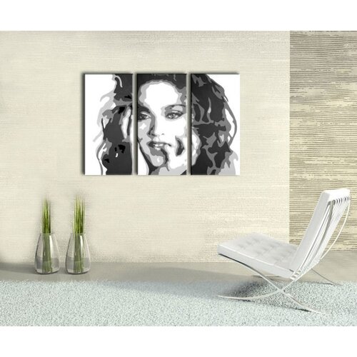  Ročno izdelana slika POP Art MADONNA 3-delna (POP ART slike) Slike