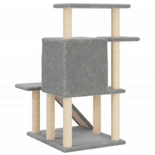  Penjalica za mačke sa stupovima za grebanje svjetlosiva 97 cm Slike