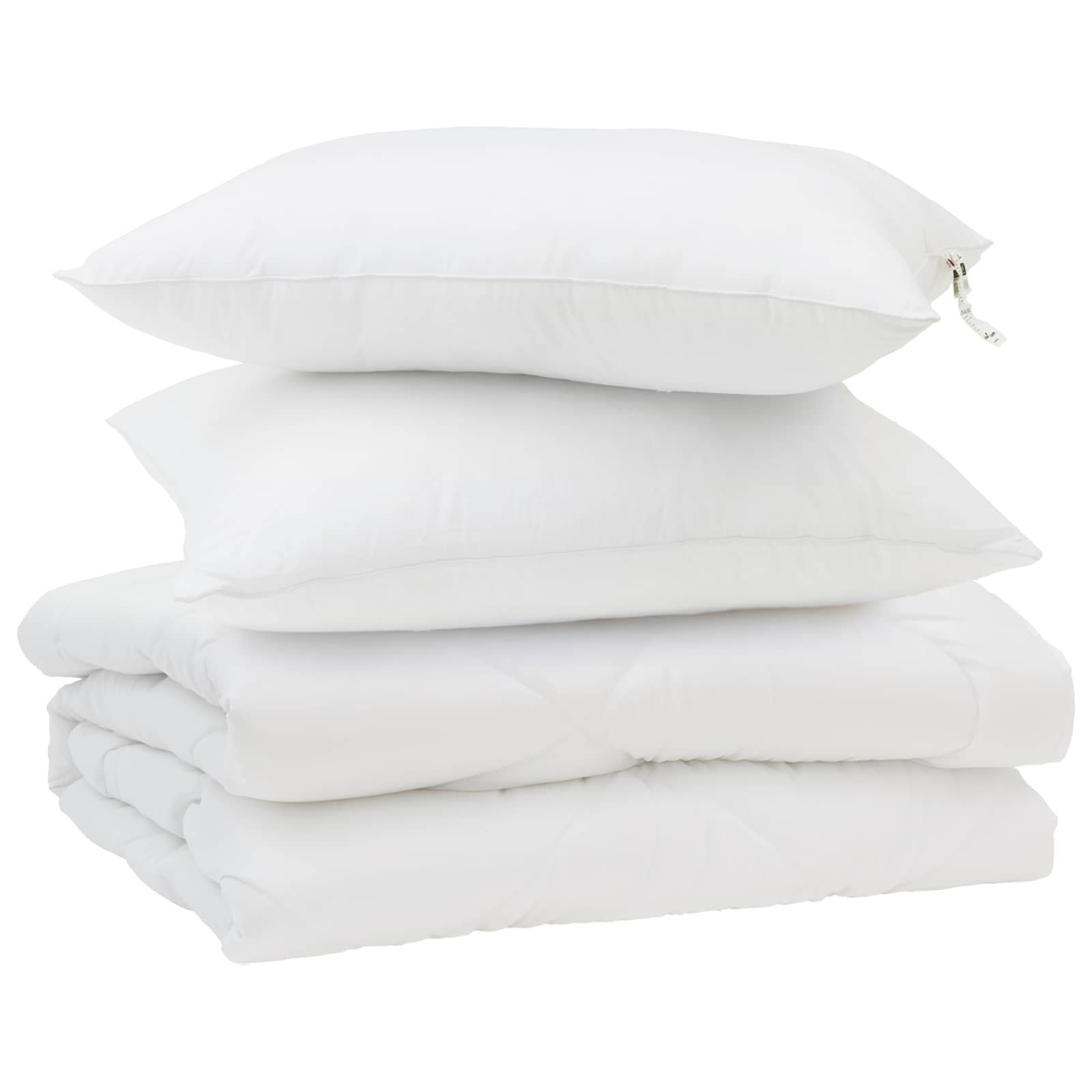 vidaXL Poletna odeja z blazino 3 pcs Bela Mikrofibra, (5000148127) Cene
