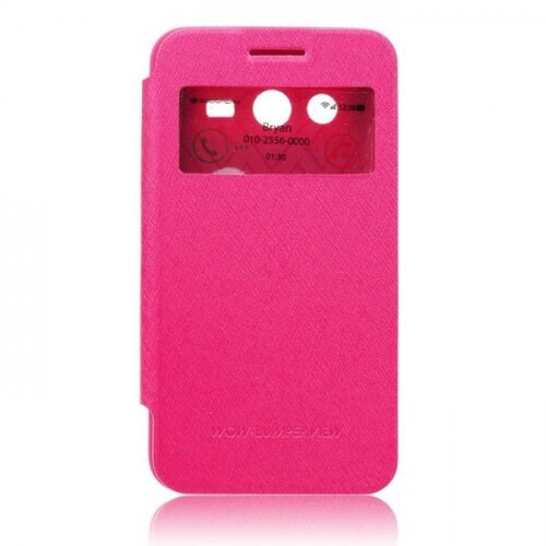  Preklopni ovitek / etui / zaščita Mercury WOW Bumper View Case za Samsung Galaxy Core 2 - roza Cene