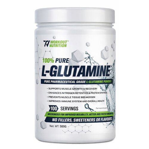 WORKOUT Nutrition 100% L-glutamine 500g Cene