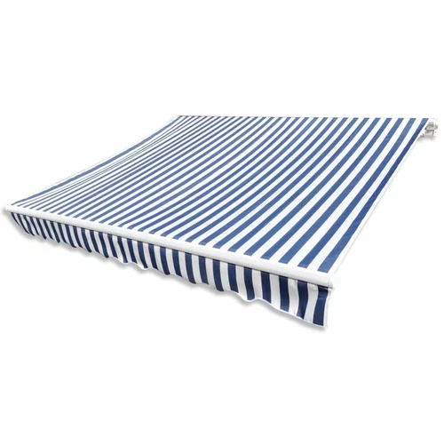 Platno Tenda iz platna modra in bela 3x2,5 m (brez okvirja), (20609788)