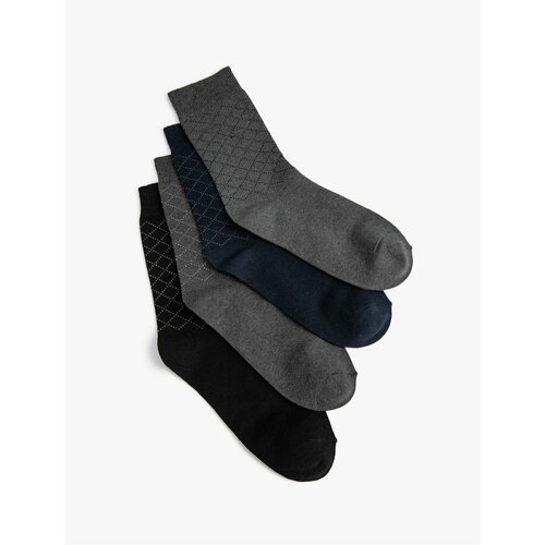 Koton set of 4 sock socks geometric pattern multicolored Cene