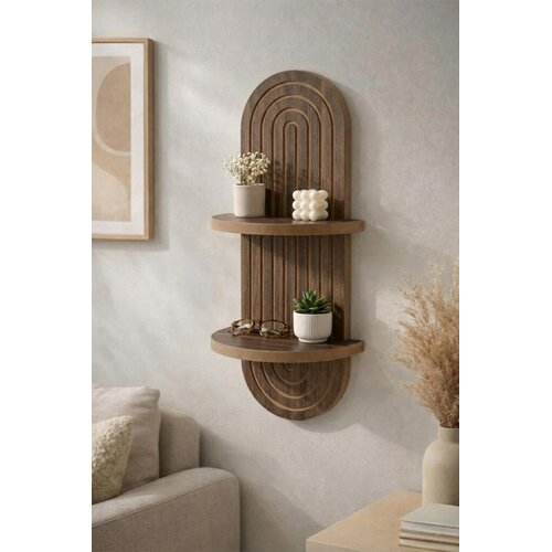 Hanah home Zidna polica, 20x70x13cm, Braon Cene