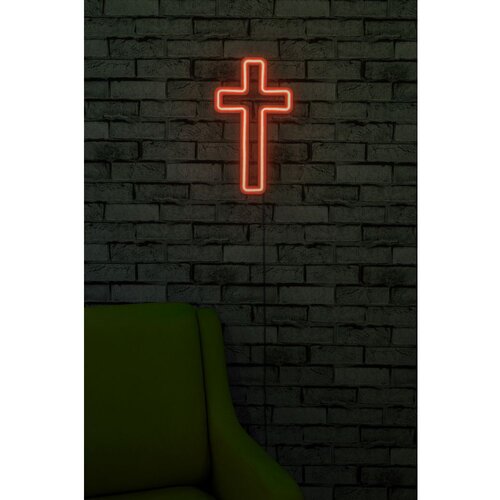 Wallity Dekorativna LED rasveta Cross Sign, 25x43x2cm, Crvena Cene