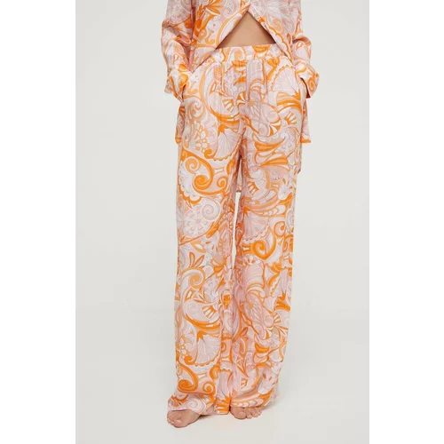 Melissa Odabash Hlače za na plažo Karl Lagerfeld oranžna barva