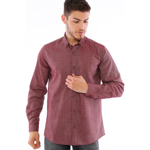 Dewberry G723 MEN'S SHIRT-BURGUNDY Cijene