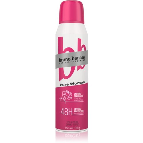 Bruno Banani Pure Woman Sparkling Mango &amp;amp; Peony antiperspirant 48 ur za ženske 150 ml Slike