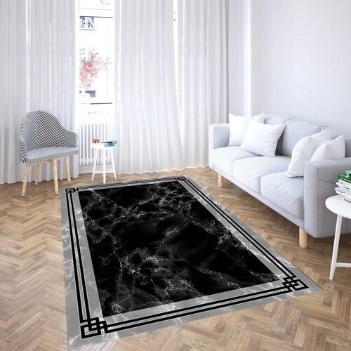 Conceptum Hypnose tepih CG_116, pravougaoni, 100 x 180 cm, crno-siva Cene