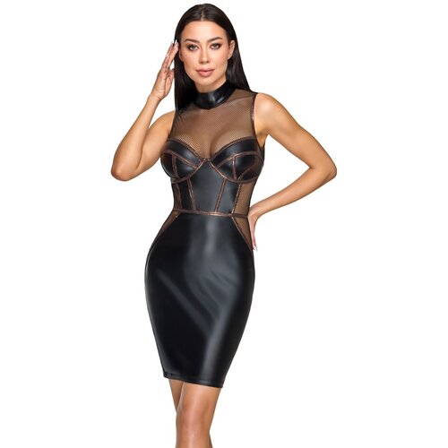 Cottelli Corset Style Matte LookTight-fitting Sleeveless Dress 2719495 Black L Slike