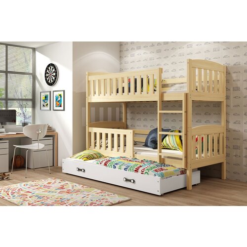 BestBed POGRAD KUBUS 2 200X90 Z DODATNIM LEIEM (VE BARV) - BOR-Bela Slike
