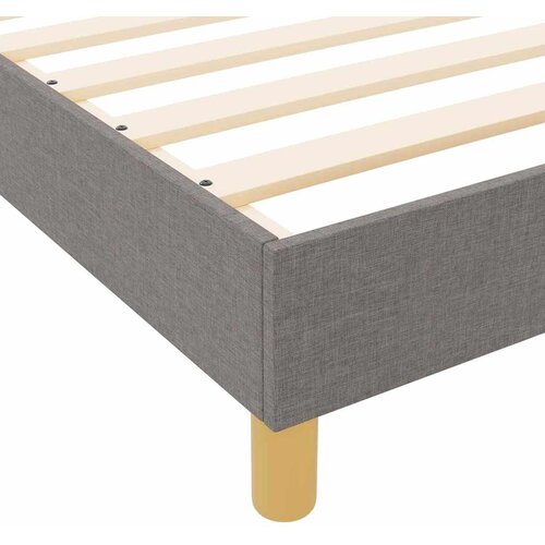 Krevetna konstrukcija Sivo-smeđa 100 x 200 cm tkanina Slike