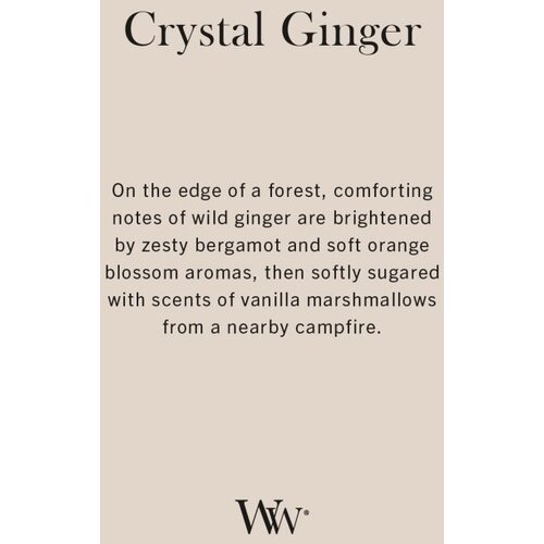 WoodWick Crystal Ginger mirisna svijeća s drvenim fitiljem 610 g Slike