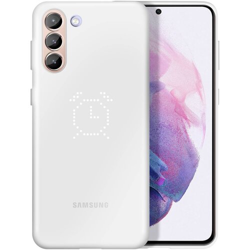 Samsung Ohi&scaron;je za Galaxy S21 z brezži?nim polnjenjem in združljivim zaslonom LED, Bela, (20194369) Cene