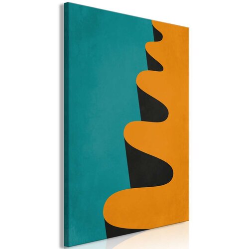  Slika - Orange Wave (1 Part) Vertical 40x60 Slike