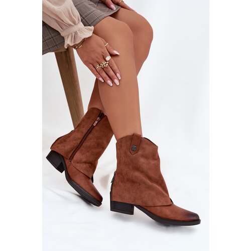 Boto Insulated Cowboy Boots With Heel Camel Sylvette Cijene