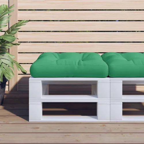 Jastuk za palete zeleni 60 x 60 x 12 cm od tkanine