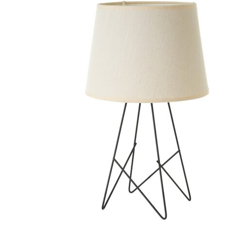 Casa Selección Crna/krem stolna lampa s tekstilnim sjenilom (visina 38,5 cm) – Cijene