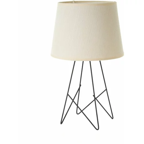Casa Selección Crna/krem stolna lampa s tekstilnim sjenilom (visina 38,5 cm) –